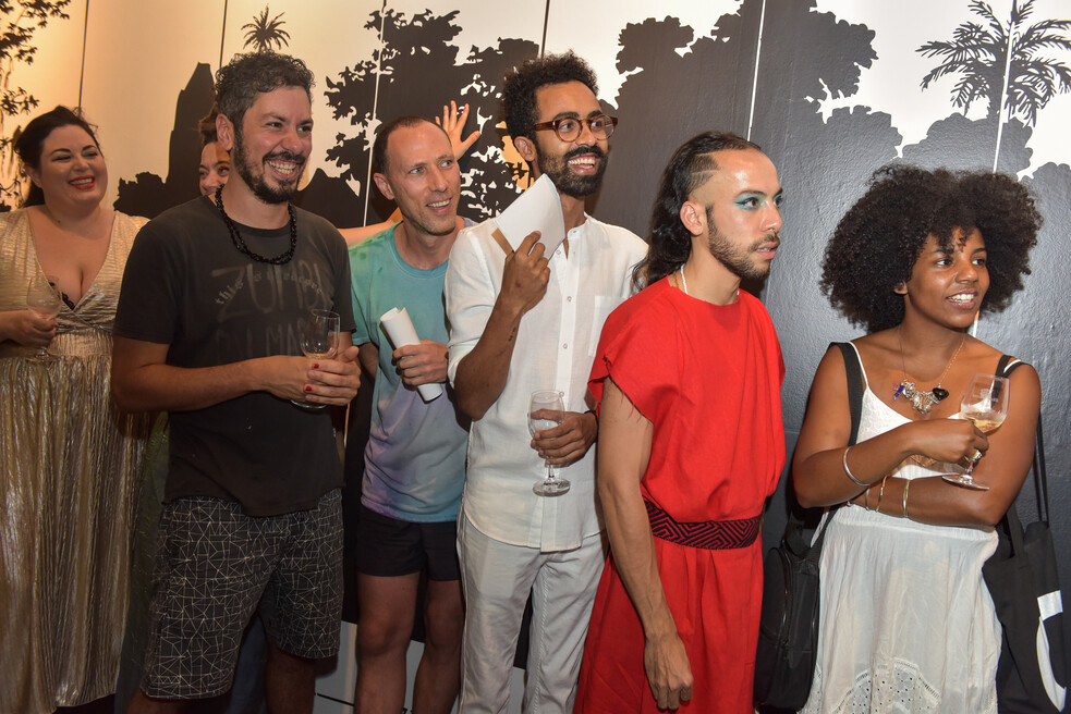 Artists Miss G aka Giorgia Conceição, Fabiana Faleiros, Caetano, Libidunga Cardoso, Jaime Lauriano, Daniel Lie, Juliana Dos Santos