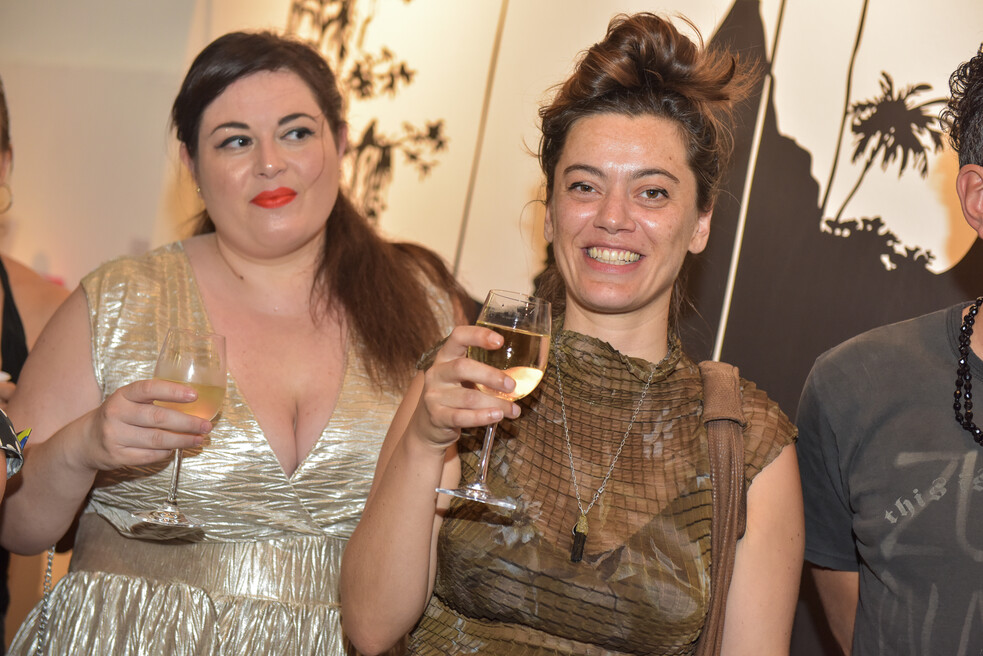 Artists Miss G aka Giorgia Conceição and Fabiana Faleiros