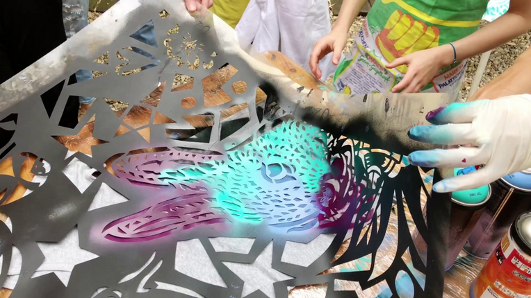 Lady AIKO - Artist in Residence | #Streetartpassage at MuseumsQuartier Vienna