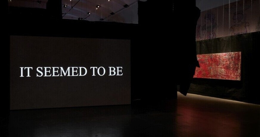 Ausstellungsansicht: Rene Matić / Oscar Murillo. JAZZ., mit Arbeiten von Rene Matić und Oscar Murillo, Kunsthalle Wien 2024, Foto: Tim Bowditch und Reinis Lismanis, Courtesy die Künstler:innen Trying to be at home in the world – with the JAM MUSIC LAB UNIVERSITY