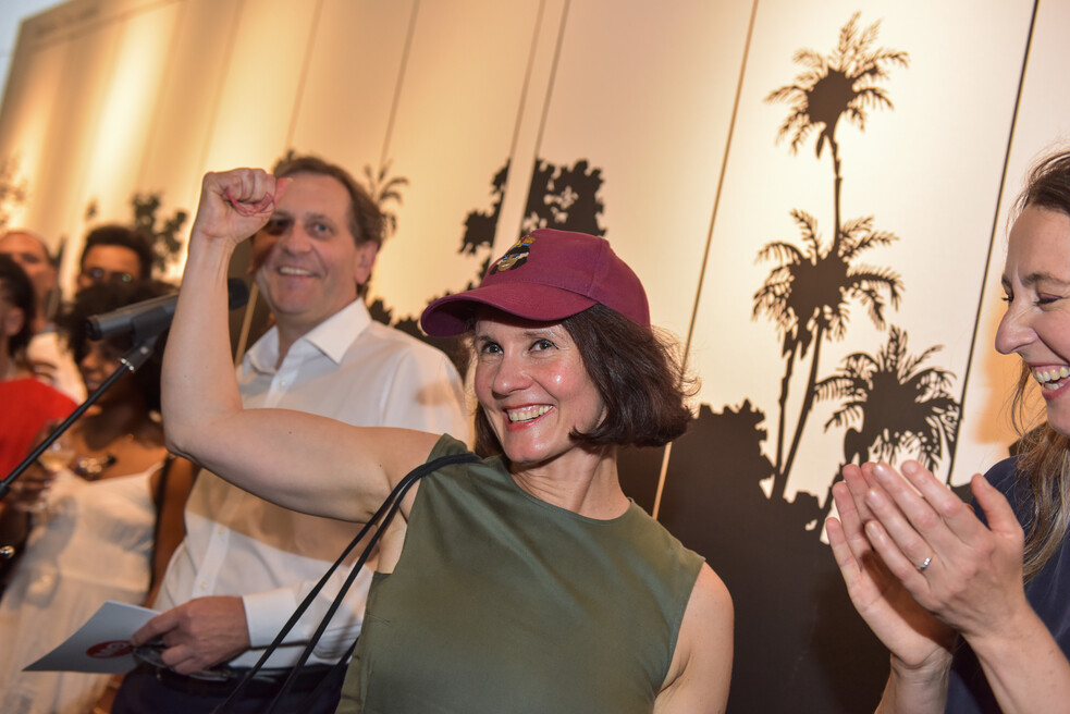 MQ-Director Christian Strasser, curator Ursula Maria Probst, artistic director frei_raum Q21 exhibition space Elisabeth Hajek