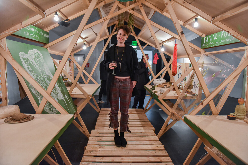 Installation by ex-artists' collective