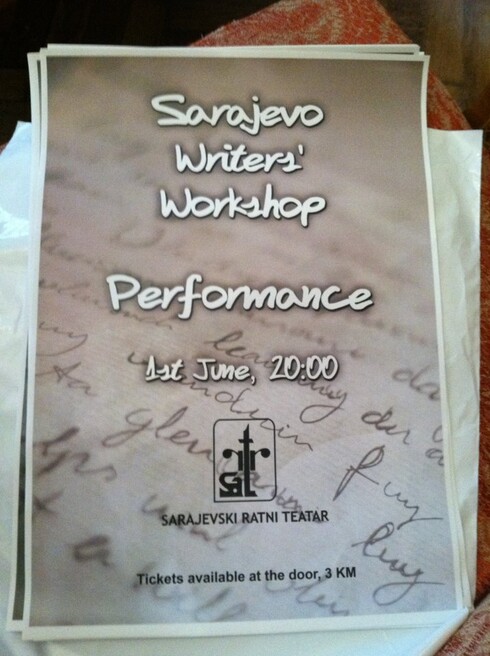 A flyer for SWW’s performance at SARTR.