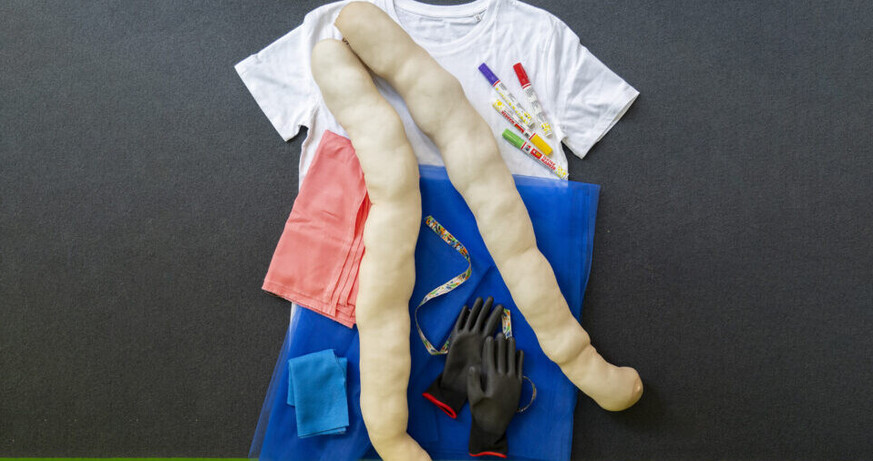 Skulpturen zum Anziehen!, Foto: Kunsthalle Wien Kids' program: Sculptures to wear!
