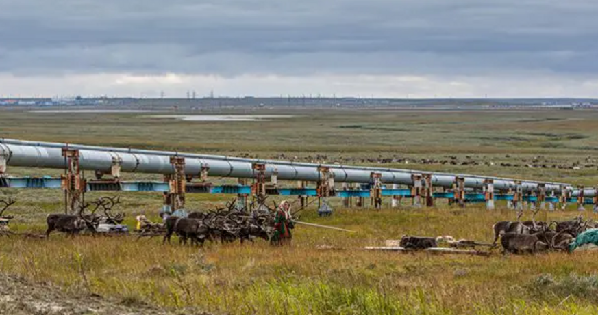 La Brigade n°4 traverse Bovanenkovo © Foto: Cristophe Blitz Architektur.Film.Sommer 2025: Peak Oil — To the Last Drop?